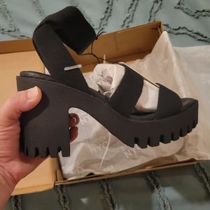 Steve Madden Lug Heel Sandal womens 8.5